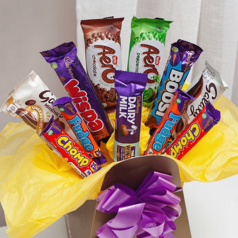 Mixed Chocolate Bars Selection Bouquet