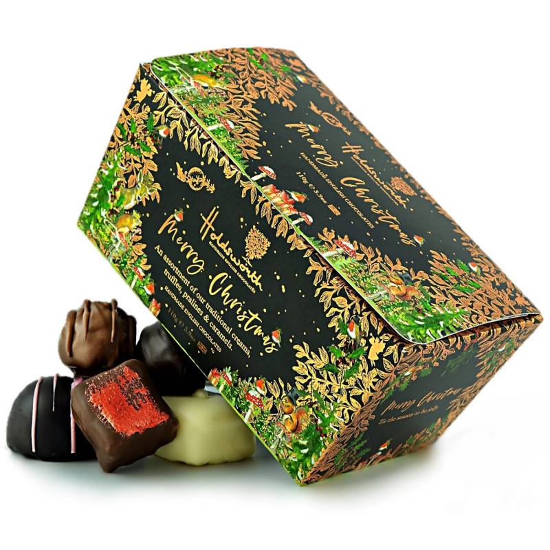 Merry Christmas Belgian Chocolate Ballotin Box 110g