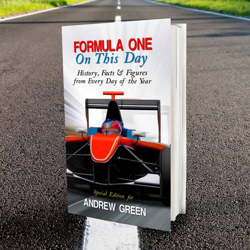 Personalised Formula 1 On This Day Book