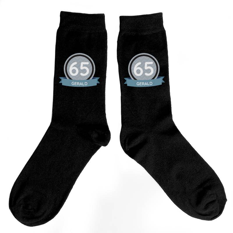 Personalised Birthday Men's Socks