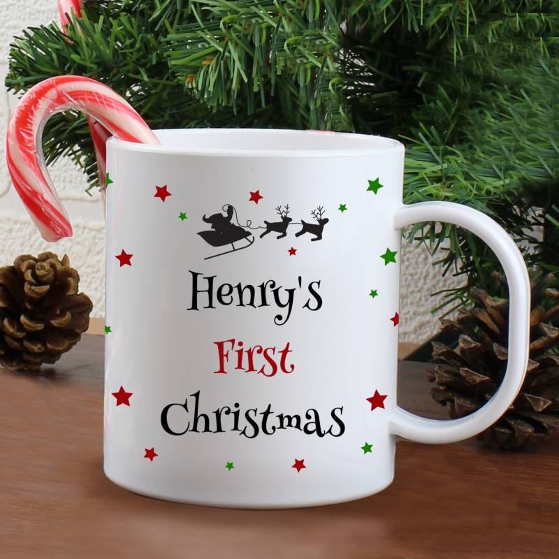 Personalised Christmas Eve Plastic Mug