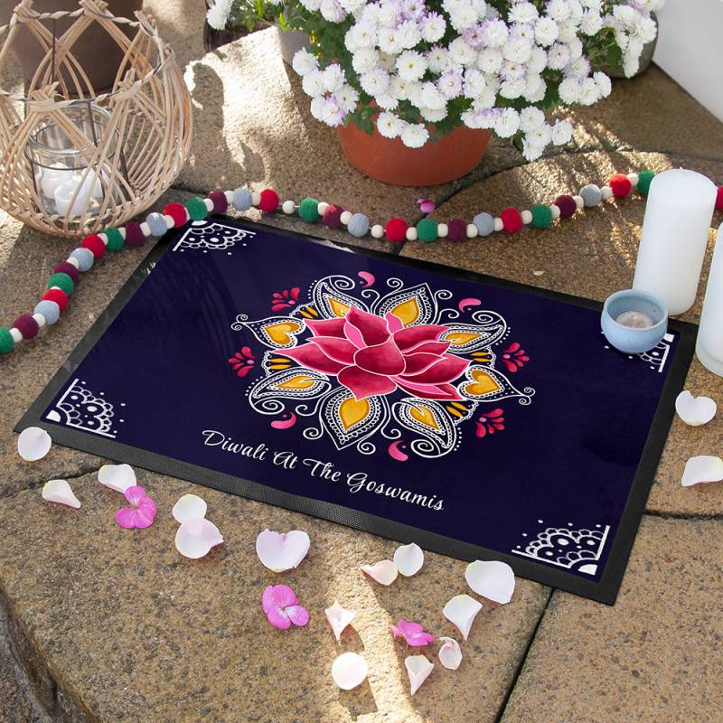 Personalised Diwali Rangoli Mat